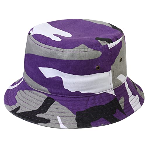 Image of Falari Men Women Unisex Cotton Bucket Hat 100% Cotton Packable for Travel Fishing Hunting Summer Camp