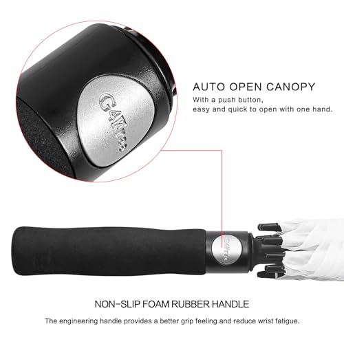Image of G4Free 47 /54 /62 /68 Inch Automatic Open Golf Umbrella Oversize Extra Large Double Canopy Vented Windproof Waterproof Stick Umbrellas