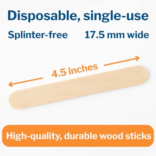 Image of McKesson Tongue Depressors Infant Size, Wood, 4, 4.5 in, 10000 ct | Unflavored, Splinter-Free, Use for Medical, Arts, Crafts, Spa