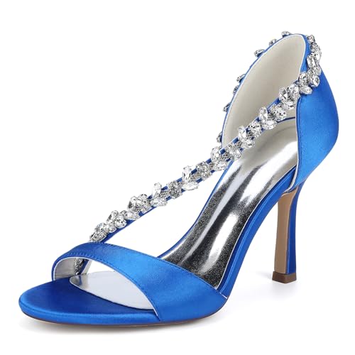 Chaussures de mariée en satin ajouré et strass d'une finition haute couture