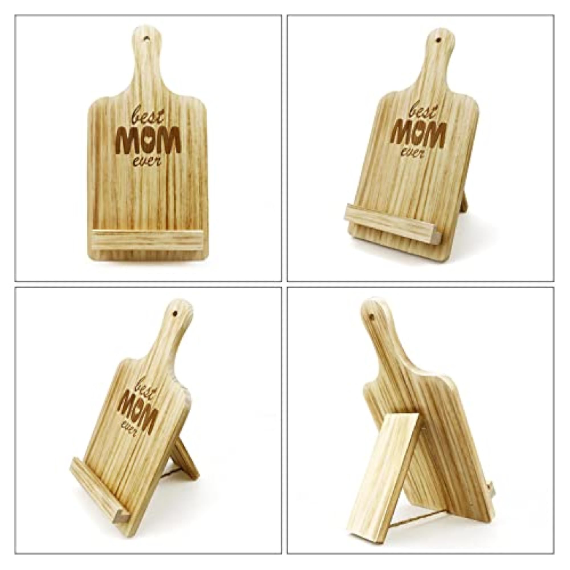 Cutting Board Style Cookbook Stand Holder, Home & Kitchen