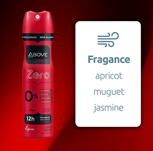 Desodorante Above Feel Free Zero Sem Aluminio Women Novo 150Ml 90G