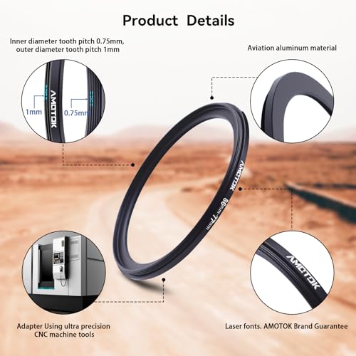 86mm Lens to 77mm Camera Lens Adapter,86mm to 77mm Filter Step-Down Ring Adapter Ring,Compatible All 77mm Filter Accessory - Image 4