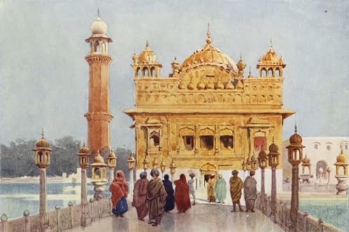 Affiche le temple d'or d'Amritzar, impression sur toile Murray 60x90cm