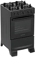 Fogão 4 Bocas Atlas Mônaco Lustro com Mesa de Aço Bivolt