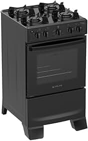 Fogão 4 Bocas Atlas Mônaco Lustro com Mesa de Aço Bivolt