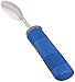 Sammons Preston Comfy Grip Teaspoon with Bendable Stainless Steel Spoon & Rubber Handle, Comfortable and Easy to Hold Silverware with Grips for Weak Grasp, Adaptive & Thick Long Utensil with Good Grip