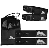 Mighty Musk Occlusion Bands – 4-Pack (2 Bicep, 2 Leg Bands) – Blood Flow Restriction Training Bands for Fast Muscle Growth & Strength – Comfortable, Adjustable, & Durable BFR Bands