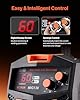 VEVOR Macchina Saldatrice MIG Corrente 130A, Saldatrice MIG Sinergica Filo Animato Senza Gas, Kit Saldatrice Portatile Saldatrice con Tecnologia Inverter IGBT, Macchina Saldatrice Schermo Digitale