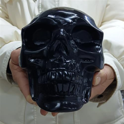 Obsidian Skull, Quartz Crystal Ore Carved Skull, StoneDecoration Home Decor(Size:30-50g about3.5cm)