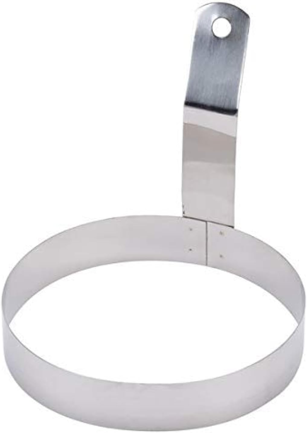 Dynore Stainless Steel Round Egg Ring With Handle Medium- 5 inch,12.5X12.5X12.5 Cm