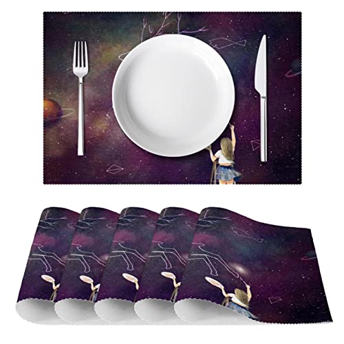 Set de table Star Galaxy résistant chaleur protège table salle à manger