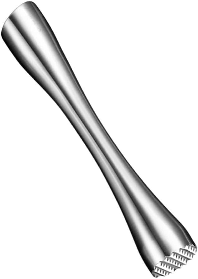 Durable Stainless Steel Cocktails Muddler Drink Mixing Bar Tool for Ice and Fruit, 20/26cm Long with Comfortable Grip