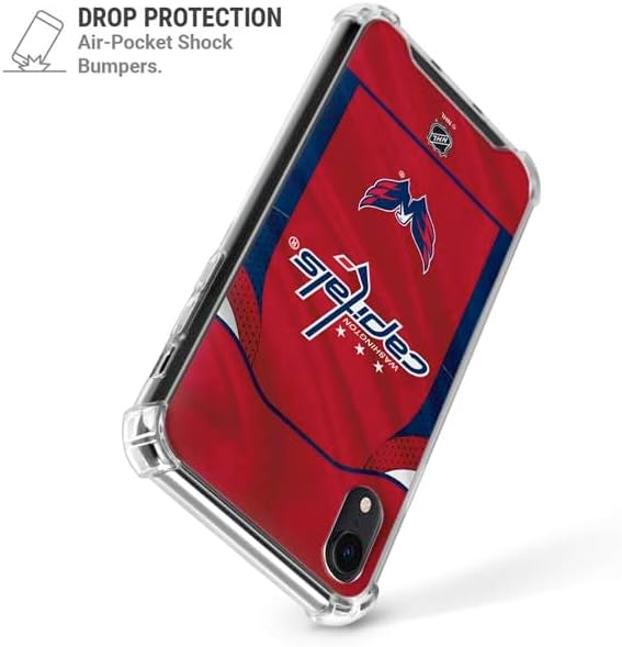 Skinit Clear Phone Case Compatible with iPhone XR - Officially Licensed NHL Washington Capitals Home Jersey Design