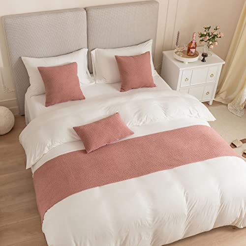 Qfwmcw Hotel Velvet Bed Runners For King Size Bed Twin Queen Size Irregular Striped 1 Piece Bed Runner Bed Decorations Bed Throws For Foot Of Bed Table Runner Bed Scarf #TOP6