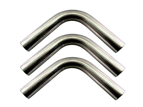 BRIGHTZ 48�� 90�x �X�e�����X �Ȃ��p�C�v 1.2mm�� 3PC �y CUR�|PIPE�|018�|3PC �z 48�p�C 48�� 90°