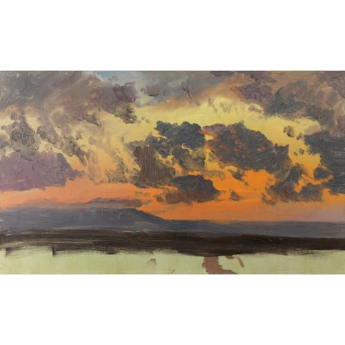 Impression giclée haut de gamme ARTICULOZY Église coucher de soleil jamaïcain sur toile