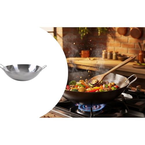 Wok de Hierro con Fondo Redondo para Salteado miniatura 5