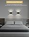 MICEYLIVE Wall Sconces Set of Two - Dimmable Wall Lights Battery Operated WallSconce, Rechargeable Sconces 3 Color Temp, Indoor Wireless Sconces Wall Decor Set of 2 Cordless, Living Room, Bedroom