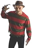 Rubie's Men's Nightmare on Elm Freddy Krueger Shirt With Mask Adult Sized Costumes, As Shown, Standard US