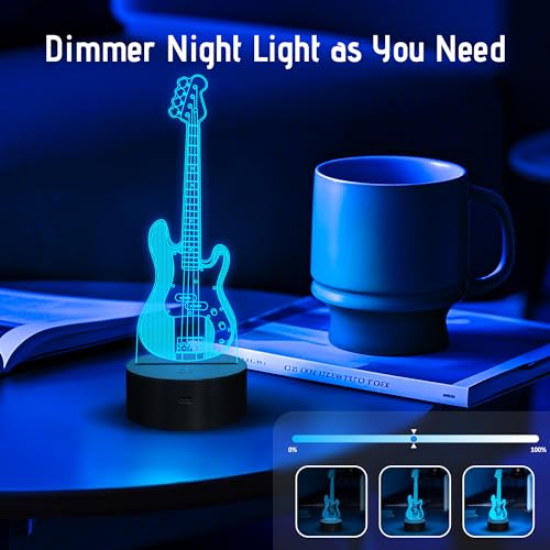 Lámpara de noche guitarra Anywin con cambio de colores RGB miniatura 6