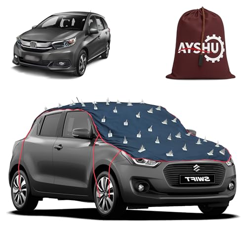 Image of AYSHU Water-Resistant Spike Car Cover for Honda Mobilio - Protects from Dogs, Monkeys, Dust, Sunlight & UV - Full Roof Universal Fit