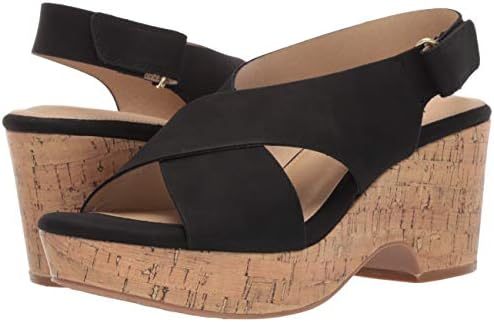 CL by Chinese Laundry Women's Chosen Wedge Sandal, Black Nubuck, 6 M US | Image 6