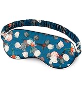 OLESILK 100% Natural Mulberry Silk Sleep Eye Mask Block Out Light, Fashion Printed Eye Mask Blind...
