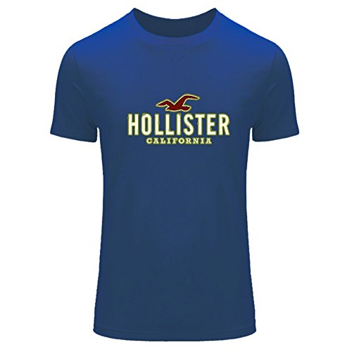 Hollister - Camiseta de manga corta para hombre con logo para 2016