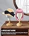 CHADWICK Wig Head Stand Mannequin Head Hat Display Stand Linen Wig Holder, Hat Rack Fabric Head, Canvas Dome + Detachable Wood Stand, Wig Display Model Head Wig Stand for Wigs, Hats, Caps, Headdress