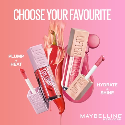 Image of Maybelline New York Lifter Plump, Plumping Lip Gloss, Red Flag | 30% Instantly Plumper Look