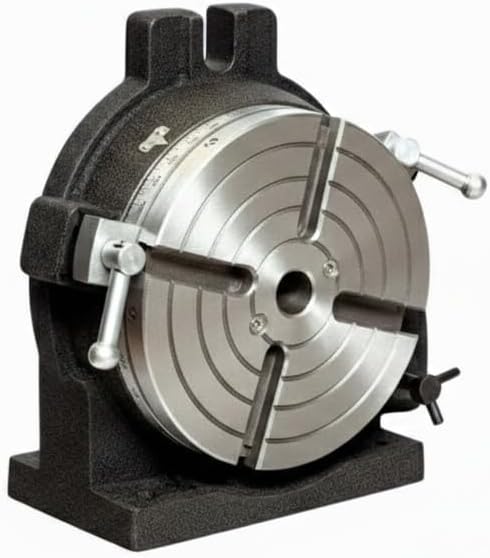 HV6 Rotary Table 6" 150 mm MT2 Center Bore (4 Slots, 6 Inch)