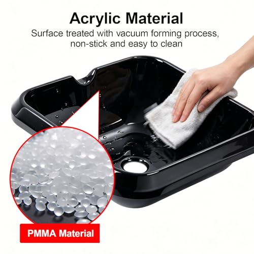 Fregadero acrílico para cocina pequeña con kit de drenaje completo 4