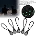 Topyond 20Pcs Backpack Zipper Puller Head Durable GlowintheDark AntiLost for Outdoor Mountaineering Camping