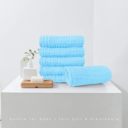55% Off 12-Pack Muslin Burp Cloths - Extra Soft & Absorbent