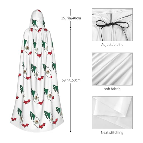 Cape médiévale Mexique 150 cm : finis les costumes ratés