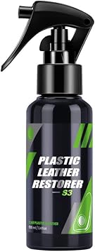 Car Plastic Leather Restorer,100ml Auto Plastic Leather Care Agent Cleaning Plastic Parts Refurbish Agent Leather Cleaner Protection Care Kit
