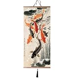 EAPEY Prints Japanese Wall Art Chinese Scroll Hanging Decor Home