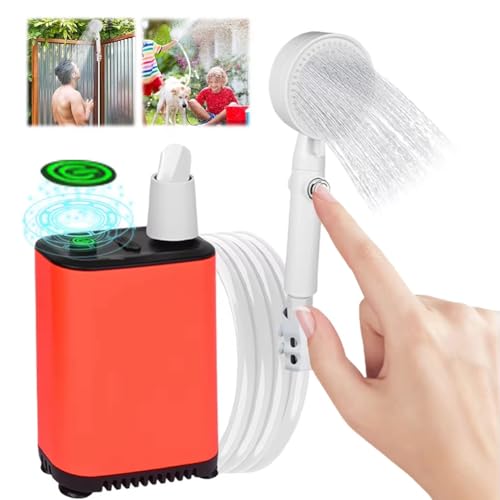 Douche portable de camping IPX7 avec pompe électrique rechargeable - 5