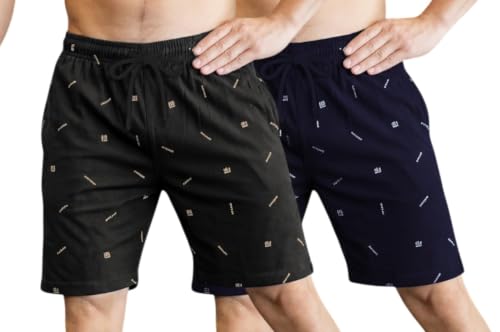 Image of FEEL TRACK Men Cotton Printed Shorts