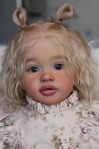RXDOLL Reborn-Puppen Kleinkind Mädchen 26 Zoll Realistische Reborn-Babypuppen Lebensechte Neugeborenen-Babypuppe Weicher Stoffkörper Mit Gewicht Geburtstagsgeschenkset für Kinder ab 3 Jahren – Bild 3