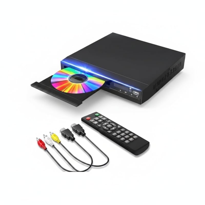 Amazon | ブルーレイプレーヤー ミニHD DVDプレーヤー HDMI RCA