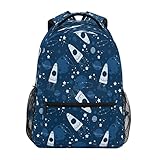 Liegear Mochila escolar con temática espacial para niños de 5 a 12 años, mochila con temática espacial para jardín de infantes, 1 unidad, Tema espacial 1, Talla única