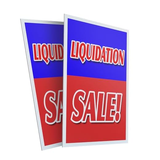 24" x 36" Plastic Signs for Liquidation Sales