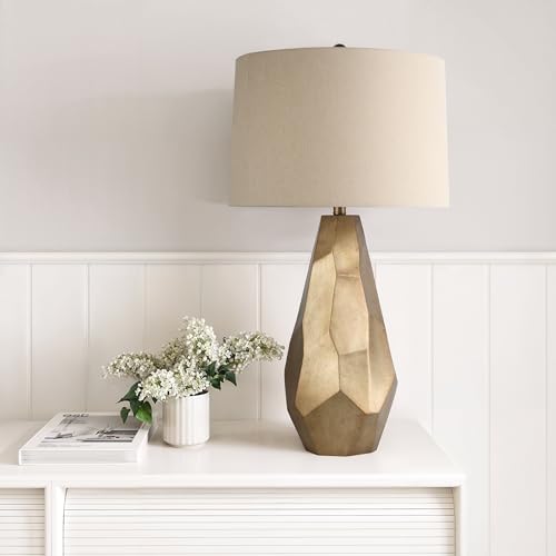 Lámpara de Mesa Abani Lia Base Resina Dorada 80 cm