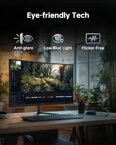 Image of KTC 24 Inch Curved 240Hz Gaming Monitor, FHD 1500R Curved Computer Monitor 1080P, 3000:1 Contrast, Adaptive Sync, HDR, MPRT 1ms, HDMI DisplayPort, Low Blue Light, Tilt, VESA Mount, H24S17P