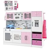 Ensemble Cuisine Modulaire 2 Pièces : Ce set de cuisine enfant polyvalent peut être utilisé séparément ou combiné pour créer une grande station de cuisson interactive. Cadeau idéal pour les enfants, il aide à améliorer la coordination œil-main, la motricité, le jeu d'imagination et les compétences sociales.