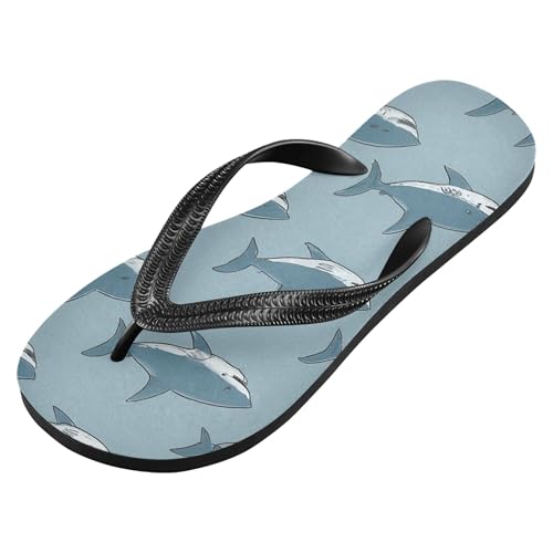 Burbuja Sharks Flip Flops for Women Men, Soft Thong Sandals Rubber Slippers for Pool Beach Essentials2