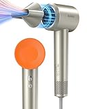 All4HA1R Hair Dryer Ionic, High Speed Blow Dryer 1600W Fast Drying Low Noise Portable Lightweight Professional Hairdryer 4 Heat Settings with Concentrator Nozzle Attachment for Women Men Travel Home