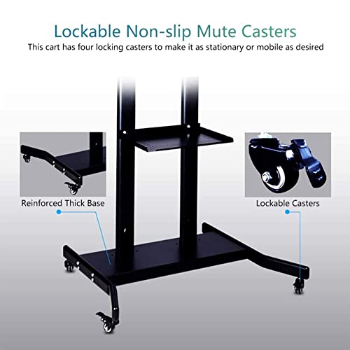 Soporte móvil de piso para TV ajustable EliteBloom miniatura 5
